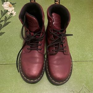Dr Martens Lexington Maroon Ox Blood Red Size 38 US M 6 US W 7